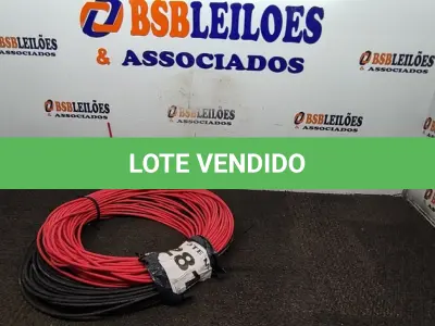 LOTE 281 - 02 - CABOS ENERGIA SOLAR (NO ESTADO, NÃO SABEMOS SE FUNCIONA. LEILÃO NÃO TEM GARANTIA E NEM DEVOLUÇÃO, SUJEITO A POSSÍVEIS AVARIAS VISÍVEIS/OCULTAS E/OU AUSÊNCIA DE COMPONENTES)