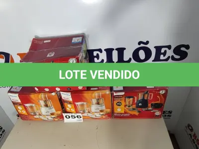 LOTE 056 - 04 - MULTIPROCESSADOR PHILIPS WALITA 110V (NO ESTADO, NÃO SABEMOS SE FUNCIONA. LEILÃO NÃO TEM GARANTIA E NEM DEVOLUÇÃO, SUJEITO A POSSÍVEIS AVARIAS VISÍVEIS/OCULTAS E/OU AUSÊNCIA DE COMPONENTES)