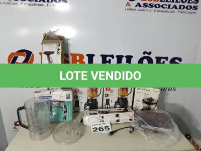LOTE 265 - 08 - ELETRODOMÉSTICOS DIVERSOS (NO ESTADO, NÃO SABEMOS SE FUNCIONA. LEILÃO NÃO TEM GARANTIA E NEM DEVOLUÇÃO, SUJEITO A POSSÍVEIS AVARIAS VISÍVEIS/OCULTAS E/OU AUSÊNCIA DE COMPONENTES)