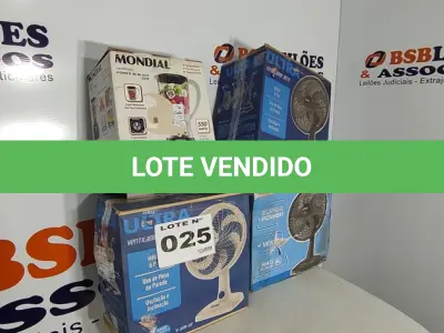 LOTE 025 - 04 – ELETRODOMÉSTICOS DIVERSOS (NO ESTADO, NÃO SABEMOS SE FUNCIONA. LEILÃO NÃO TEM GARANTIA E NEM DEVOLUÇÃO, SUJEITO A POSSÍVEIS AVARIAS VISÍVEIS/OCULTAS E/OU AUSÊNCIA DE COMPONENTES)
