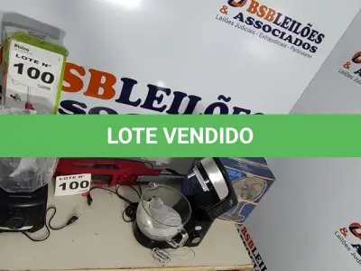 LOTE 100 - 05 – ELETRODOMÉSTICOS DIVERSOS (NO ESTADO, NÃO SABEMOS SE FUNCIONA. LEILÃO NÃO TEM GARANTIA E NEM DEVOLUÇÃO, SUJEITO A POSSÍVEIS AVARIAS VISÍVEIS/OCULTAS E/OU AUSÊNCIA DE COMPONENTES)