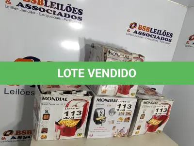 LOTE 113 - 04 - FRITADEIRAS SEM ÓLEO AIR FRYER 5LITROS, MONDIAL 110V (NO ESTADO, NÃO SABEMOS SE FUNCIONA. LEILÃO NÃO TEM GARANTIA E NEM DEVOLUÇÃO, SUJEITO A POSSÍVEIS AVARIAS VISÍVEIS/OCULTAS E/OU AUSÊNCIA DE COMPONENTES)