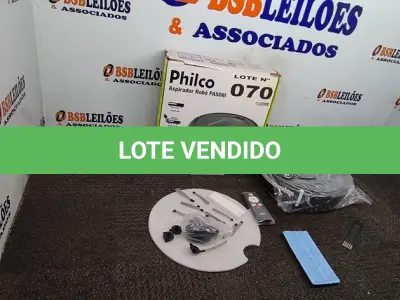 LOTE 070 - 01 - ASPIRADOR ROBÔ PHILCO PAS08C - BIVOLT (NO ESTADO, NÃO SABEMOS SE FUNCIONA. LEILÃO NÃO TEM GARANTIA E NEM DEVOLUÇÃO, SUJEITO A POSSÍVEIS AVARIAS VISÍVEIS/OCULTAS E/OU AUSÊNCIA DE COMPONENTES)