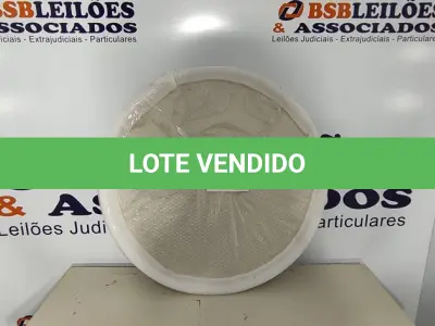 LOTE 050 - 01 - PRATO GIRATÓRIO 80 CM SOBREPOR PARA CENTRO DE MESA (NO ESTADO, NÃO SABEMOS SE FUNCIONA. LEILÃO NÃO TEM GARANTIA E NEM DEVOLUÇÃO, SUJEITO A POSSÍVEIS AVARIAS VISÍVEIS/OCULTAS E/OU AUSÊNCIA DE COMPONENTES)