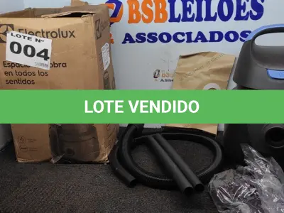 LOTE 004 - 01 - ASPIRADOR ÁGUA PÓ ELECTROLUX 110V (NO ESTADO, NÃO SABEMOS SE FUNCIONA. LEILÃO NÃO TEM GARANTIA E NEM DEVOLUÇÃO, SUJEITO A POSSÍVEIS AVARIAS VISÍVEIS/OCULTAS E/OU AUSÊNCIA DE COMPONENTES)