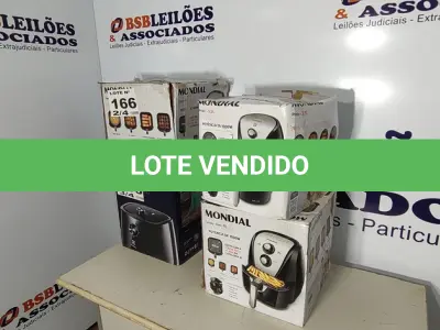 LOTE 166 - 04 - FRITADEIRAS SEM ÓLEO AIR FRYER, MONDIAL 110V (NO ESTADO, NÃO SABEMOS SE FUNCIONA. LEILÃO NÃO TEM GARANTIA E NEM DEVOLUÇÃO, SUJEITO A POSSÍVEIS AVARIAS VISÍVEIS/OCULTAS E/OU AUSÊNCIA DE COMPONENTES)