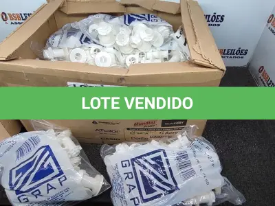 LOTE 168 - 300 - VÁLVULAS LAVATÓRIO PLÁSTICA BRANCO (NO ESTADO, NÃO SABEMOS SE FUNCIONA. LEILÃO NÃO TEM GARANTIA E NEM DEVOLUÇÃO, SUJEITO A POSSÍVEIS AVARIAS VISÍVEIS/OCULTAS E/OU AUSÊNCIA DE COMPONENTES)