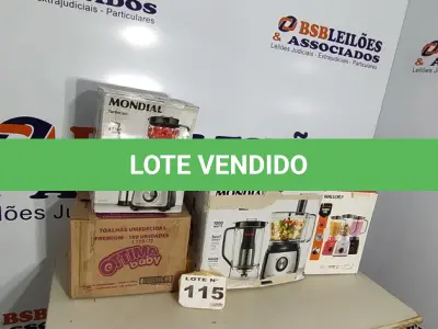 LOTE 115 - 04 – ELETRODOMÉSTICOS DIVERSOS (NO ESTADO, NÃO SABEMOS SE FUNCIONA. LEILÃO NÃO TEM GARANTIA E NEM DEVOLUÇÃO, SUJEITO A POSSÍVEIS AVARIAS VISÍVEIS/OCULTAS E/OU AUSÊNCIA DE COMPONENTES)