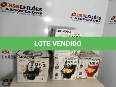 LOTE 053 - 04 - FRITADEIRAS SEM ÓLEO AIR FRYER 5LITROS, MONDIAL 110V (NO ESTADO, NÃO SABEMOS SE FUNCIONA. LEILÃO NÃO TEM GARANTIA E NEM DEVOLUÇÃO, SUJEITO A POSSÍVEIS AVARIAS VISÍVEIS/OCULTAS E/OU AUSÊNCIA DE COMPONENTES)