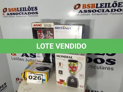 LOTE 026 - 06 – ELETRODOMÉSTICOS DIVERSOS (NO ESTADO, NÃO SABEMOS SE FUNCIONA. LEILÃO NÃO TEM GARANTIA E NEM DEVOLUÇÃO, SUJEITO A POSSÍVEIS AVARIAS VISÍVEIS/OCULTAS E/OU AUSÊNCIA DE COMPONENTES)