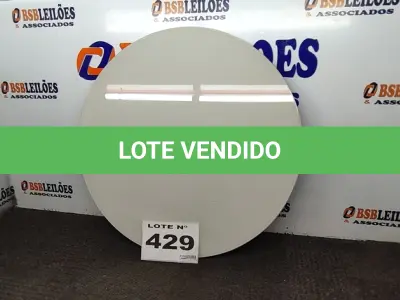 LOTE 429 - 01 - PRATO GIRATÓRIO 60 CM SOBREPOR PARA CENTRO DE MESA (NO ESTADO, NÃO SABEMOS SE FUNCIONA. LEILÃO NÃO TEM GARANTIA E NEM DEVOLUÇÃO, SUJEITO A POSSÍVEIS AVARIAS VISÍVEIS/OCULTAS E/OU AUSÊNCIA DE COMPONENTES)