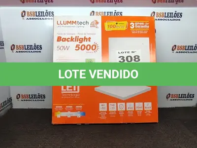 LOTE 308 - 01 - PAINEL DE LED SOBREPOR HOME TECH 50W 60X60CM 5000 LÚMENS LUZ BRANCA (NO ESTADO, NÃO SABEMOS SE FUNCIONA. LEILÃO NÃO TEM GARANTIA E NEM DEVOLUÇÃO, SUJEITO A POSSÍVEIS AVARIAS VISÍVEIS/OCULTAS E/OU AUSÊNCIA DE COMPONENTES)