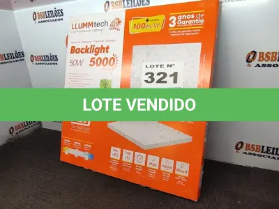 LOTE 321 - 01 - PAINEL DE LED SOBREPOR HOME TECH 50W 60X60CM 5000 LÚMENS LUZ BRANCA (NO ESTADO, NÃO SABEMOS SE FUNCIONA. LEILÃO NÃO TEM GARANTIA E NEM DEVOLUÇÃO, SUJEITO A POSSÍVEIS AVARIAS VISÍVEIS/OCULTAS E/OU AUSÊNCIA DE COMPONENTES)