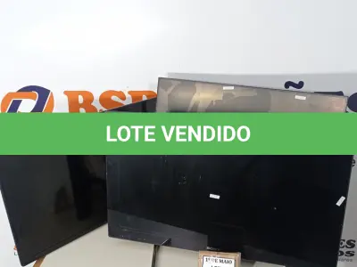 LOTE 089 - 02 TVS, SENDO 01 32’’ MARCA SONY, 01 SAMSUNG E 01 MONITOR 32’’ MARCA AOC COM AVARIAS.  (NO ESTADO) ATENÇÃO! FAZER A VISITAÇÃO ANTES DE ARREMATAR, NÃO SABEMOS SE FUNCIONA. LEILÃO NÃO TEM GARANTIA E NEM DEVOLUÇÃO, SUJEITO A POSSÍVEIS AVARIAS VISÍVEIS/OCULTAS E/OU AUSÊNCIA DE COMPONENTES.