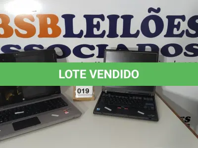 LOTE 019 - 02 NOTEBOOKS, SENDO 01 MARCA HP E 01 MARCA IBM SEM FONTE COM AVARIAS.  (NO ESTADO) ATENÇÃO! FAZER A VISITAÇÃO ANTES DE ARREMATAR, NÃO SABEMOS SE FUNCIONA. LEILÃO NÃO TEM GARANTIA E NEM DEVOLUÇÃO, SUJEITO A POSSÍVEIS AVARIAS VISÍVEIS/OCULTAS E/OU AUSÊNCIA DE COMPONENTES.