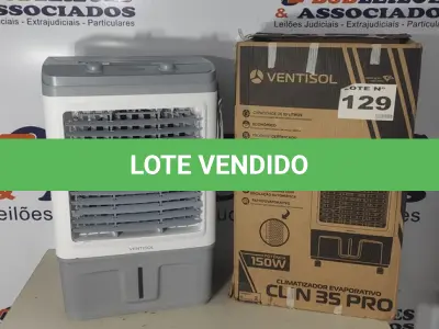 LOTE 129 - 01 - CLIMATIZADOR VENTISOL CLIR35PRO 35 LITROS 110V (NO ESTADO, NÃO SABEMOS SE FUNCIONA. LEILÃO NÃO TEM GARANTIA E NEM DEVOLUÇÃO, SUJEITO A POSSÍVEIS AVARIAS VISÍVEIS/OCULTAS E/OU AUSÊNCIA DE COMPONENTES)