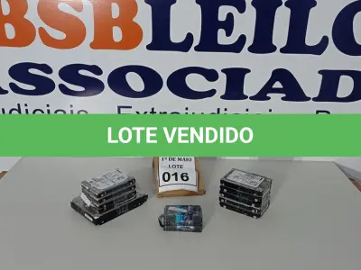 LOTE 016 - 05 MEMORIAS PARA NOTEBOOKS E 09 HDS PARA SERVIDOR. (NO ESTADO) ATENÇÃO! FAZER A VISITAÇÃO ANTES DE ARREMATAR, NÃO SABEMOS SE FUNCIONA. LEILÃO NÃO TEM GARANTIA E NEM DEVOLUÇÃO, SUJEITO A POSSÍVEIS AVARIAS VISÍVEIS/OCULTAS E/OU AUSÊNCIA DE COMPONENTES.