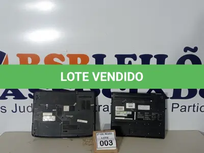 LOTE 003 - 02 NOTEBOOKS SENDO 01 MARCA ACER E 01 IBM SEM CARREGADOR COM AVARIAS.  (NO ESTADO) ATENÇÃO! FAZER A VISITAÇÃO ANTES DE ARREMATAR, NÃO SABEMOS SE FUNCIONA. LEILÃO NÃO TEM GARANTIA E NEM DEVOLUÇÃO, SUJEITO A POSSÍVEIS AVARIAS VISÍVEIS/OCULTAS E/OU AUSÊNCIA DE COMPONENTES.