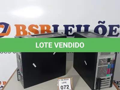 LOTE 072 - 02 SERVIDORES MARCA DELL. (NO ESTADO) ATENÇÃO! FAZER A VISITAÇÃO ANTES DE ARREMATAR, NÃO SABEMOS SE FUNCIONA. LEILÃO NÃO TEM GARANTIA E NEM DEVOLUÇÃO, SUJEITO A POSSÍVEIS AVARIAS VISÍVEIS/OCULTAS E/OU AUSÊNCIA DE COMPONENTES.