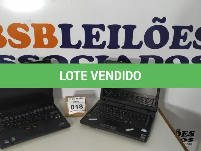LOTE 018 - 02 NOTEBOOKS, SENDO 01 MARCA DATEN E 01 IBM SEM FONTE COM AVARIAS. (NO ESTADO) ATENÇÃO! FAZER A VISITAÇÃO ANTES DE ARREMATAR, NÃO SABEMOS SE FUNCIONA. LEILÃO NÃO TEM GARANTIA E NEM DEVOLUÇÃO, SUJEITO A POSSÍVEIS AVARIAS VISÍVEIS/OCULTAS E/OU AUSÊNCIA DE COMPONENTES.