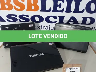 LOTE 119 - 03 NOTEBOOKS MARCAS E MODELOS DIVERSOS PARA RETIRADA DE PEÇAS. (NO ESTADO) ATENÇÃO! FAZER A VISITAÇÃO ANTES DE ARREMATAR, NÃO SABEMOS SE FUNCIONA. LEILÃO NÃO TEM GARANTIA E NEM DEVOLUÇÃO, SUJEITO A POSSÍVEIS AVARIAS VISÍVEIS/OCULTAS E/OU AUSÊNCIA DE COMPONENTES.