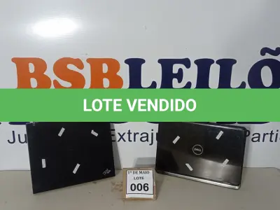 LOTE 006 - 02 NOTEBOOKS SENDO 01 MARCA DELL E 01 IBM SEM CARREGADOR COM AVARIAS.  (NO ESTADO) ATENÇÃO! FAZER A VISITAÇÃO ANTES DE ARREMATAR, NÃO SABEMOS SE FUNCIONA. LEILÃO NÃO TEM GARANTIA E NEM DEVOLUÇÃO, SUJEITO A POSSÍVEIS AVARIAS VISÍVEIS/OCULTAS E/OU AUSÊNCIA DE COMPONENTES.