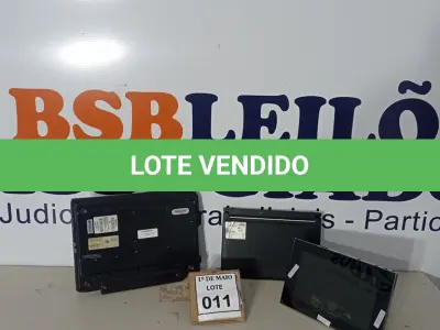 LOTE 011 - 01 NOTEBOOK MARCA ITAUTEC, 01 NOTEBOOK MARCA POSITIVO, 01 APARELHO PARA FOTO DIGITAL MARCA SONY COM AVARIAS. (NO ESTADO) ATENÇÃO! FAZER A VISITAÇÃO ANTES DE ARREMATAR, NÃO SABEMOS SE FUNCIONA. LEILÃO NÃO TEM GARANTIA E NEM DEVOLUÇÃO, SUJEITO A POSSÍVEIS AVARIAS VISÍVEIS/OCULTAS E/OU AUSÊNCIA DE COMPONENTES.