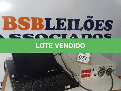 LOTE 077 - 01 CONTROLADOR DE ANTENAS BLACK BOX NETWORK SERVICES E 01 ESTABILIZADOR DE 2000VA 110V ARCA MS. (NO ESTADO) ATENÇÃO! FAZER A VISITAÇÃO ANTES DE ARREMATAR, NÃO SABEMOS SE FUNCIONA. LEILÃO NÃO TEM GARANTIA E NEM DEVOLUÇÃO, SUJEITO A POSSÍVEIS AVARIAS VISÍVEIS/OCULTAS E/OU AUSÊNCIA DE COMPONENTES.