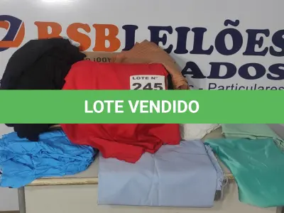 LOTE 245 - 01 LOTE C/ TECIDOS DIVERSOS (NO ESTADO, NÃO SABEMOS SE FUNCIONA. LEILÃO NÃO TEM GARANTIA E NEM DEVOLUÇÃO, SUJEITO A POSSÍVEIS AVARIAS VISÍVEIS/OCULTAS E/OU AUSÊNCIA DE COMPONENTES)