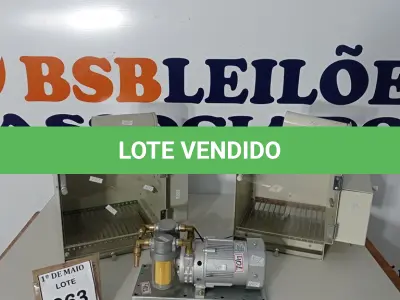 LOTE 063 - 01 BOMBA A VÁCUO E MATERIAIS DIVERSOS. (NO ESTADO) ATENÇÃO! FAZER A VISITAÇÃO ANTES DE ARREMATAR, NÃO SABEMOS SE FUNCIONA. LEILÃO NÃO TEM GARANTIA E NEM DEVOLUÇÃO, SUJEITO A POSSÍVEIS AVARIAS VISÍVEIS/OCULTAS E/OU AUSÊNCIA DE COMPONENTES.