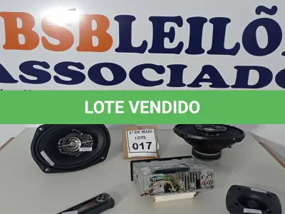 LOTE 017 - 01 CD PIONEER COM BLUETOOTH E USB, 01 PAR DE TS PIONEER, 01 TWEETER E 01 FRENTE CD PIONEER. (NO ESTADO) ATENÇÃO! FAZER A VISITAÇÃO ANTES DE ARREMATAR, NÃO SABEMOS SE FUNCIONA. LEILÃO NÃO TEM GARANTIA E NEM DEVOLUÇÃO, SUJEITO A POSSÍVEIS AVARIAS VISÍVEIS/OCULTAS E/OU AUSÊNCIA DE COMPONENTES.