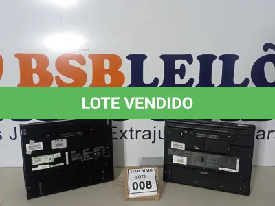 LOTE 008 - 02 NOTEBOOKS MARCA IBM SEM CARREGADOR COM AVARIAS. (NO ESTADO) ATENÇÃO! FAZER A VISITAÇÃO ANTES DE ARREMATAR, NÃO SABEMOS SE FUNCIONA. LEILÃO NÃO TEM GARANTIA E NEM DEVOLUÇÃO, SUJEITO A POSSÍVEIS AVARIAS VISÍVEIS/OCULTAS E/OU AUSÊNCIA DE COMPONENTES.