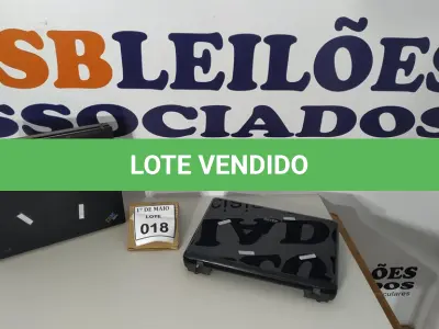 LOTE 018 - 02 NOTEBOOKS, SENDO 01 MARCA DATEN E 01 IBM SEM FONTE COM AVARIAS. (NO ESTADO) ATENÇÃO! FAZER A VISITAÇÃO ANTES DE ARREMATAR, NÃO SABEMOS SE FUNCIONA. LEILÃO NÃO TEM GARANTIA E NEM DEVOLUÇÃO, SUJEITO A POSSÍVEIS AVARIAS VISÍVEIS/OCULTAS E/OU AUSÊNCIA DE COMPONENTES.