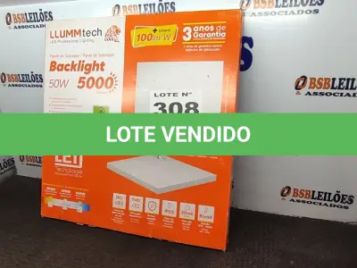 LOTE 308 - 01 - PAINEL DE LED SOBREPOR HOME TECH 50W 60X60CM 5000 LÚMENS LUZ BRANCA (NO ESTADO, NÃO SABEMOS SE FUNCIONA. LEILÃO NÃO TEM GARANTIA E NEM DEVOLUÇÃO, SUJEITO A POSSÍVEIS AVARIAS VISÍVEIS/OCULTAS E/OU AUSÊNCIA DE COMPONENTES)