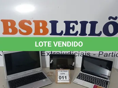 LOTE 011 - 01 NOTEBOOK MARCA ITAUTEC, 01 NOTEBOOK MARCA POSITIVO, 01 APARELHO PARA FOTO DIGITAL MARCA SONY COM AVARIAS. (NO ESTADO) ATENÇÃO! FAZER A VISITAÇÃO ANTES DE ARREMATAR, NÃO SABEMOS SE FUNCIONA. LEILÃO NÃO TEM GARANTIA E NEM DEVOLUÇÃO, SUJEITO A POSSÍVEIS AVARIAS VISÍVEIS/OCULTAS E/OU AUSÊNCIA DE COMPONENTES.