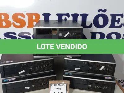 LOTE 112 - 06 CPUS MARCA HP PARA RETIRADA DE PEÇAS. (NO ESTADO) ATENÇÃO! FAZER A VISITAÇÃO ANTES DE ARREMATAR, NÃO SABEMOS SE FUNCIONA. LEILÃO NÃO TEM GARANTIA E NEM DEVOLUÇÃO, SUJEITO A POSSÍVEIS AVARIAS VISÍVEIS/OCULTAS E/OU AUSÊNCIA DE COMPONENTES.