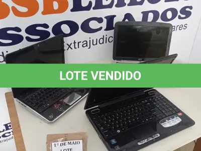 LOTE 119 - 03 NOTEBOOKS MARCAS E MODELOS DIVERSOS PARA RETIRADA DE PEÇAS. (NO ESTADO) ATENÇÃO! FAZER A VISITAÇÃO ANTES DE ARREMATAR, NÃO SABEMOS SE FUNCIONA. LEILÃO NÃO TEM GARANTIA E NEM DEVOLUÇÃO, SUJEITO A POSSÍVEIS AVARIAS VISÍVEIS/OCULTAS E/OU AUSÊNCIA DE COMPONENTES.
