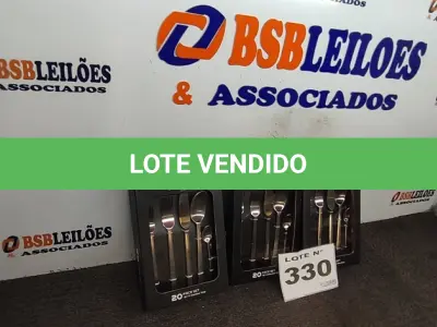 LOTE 330 - 03 - KITS JOGO TALHERES LINHA SANKIT 20 PEÇAS PRATA - PREMIUM (NO ESTADO, NÃO SABEMOS SE FUNCIONA. LEILÃO NÃO TEM GARANTIA E NEM DEVOLUÇÃO, SUJEITO A POSSÍVEIS AVARIAS VISÍVEIS/OCULTAS E/OU AUSÊNCIA DE COMPONENTES)