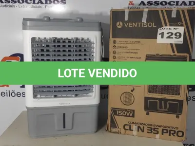 LOTE 129 - 01 - CLIMATIZADOR VENTISOL CLIR35PRO 35 LITROS 110V (NO ESTADO, NÃO SABEMOS SE FUNCIONA. LEILÃO NÃO TEM GARANTIA E NEM DEVOLUÇÃO, SUJEITO A POSSÍVEIS AVARIAS VISÍVEIS/OCULTAS E/OU AUSÊNCIA DE COMPONENTES)