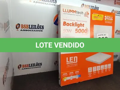 LOTE 308 - 01 - PAINEL DE LED SOBREPOR HOME TECH 50W 60X60CM 5000 LÚMENS LUZ BRANCA (NO ESTADO, NÃO SABEMOS SE FUNCIONA. LEILÃO NÃO TEM GARANTIA E NEM DEVOLUÇÃO, SUJEITO A POSSÍVEIS AVARIAS VISÍVEIS/OCULTAS E/OU AUSÊNCIA DE COMPONENTES)