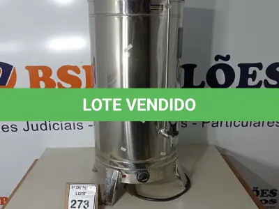 LOTE 273 - 01 CAFETEIRA ELÉTRICA EM INOX. (NO ESTADO) ATENÇÃO! FAZER A VISITAÇÃO ANTES DE ARREMATAR, NÃO SABEMOS SE FUNCIONA. LEILÃO NÃO TEM GARANTIA E NEM DEVOLUÇÃO, SUJEITO A POSSÍVEIS AVARIAS VISÍVEIS/OCULTAS E/OU AUSÊNCIA DE COMPONENTES.