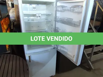 LOTE 079 - 01 GELADEIRA BRASTEMP INVERSE 220V. (NO ESTADO EM QUE SE ENCONTRA. SUJEITO A AVARIAS OCULTAS/VISÍVEIS.) AV9584U