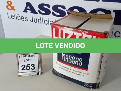 LOTE 253 - 01 CAIXA COM MASSA CORRIDA 20KG MARCA LUZTOL. (NO ESTADO) ATENÇÃO! FAZER A VISITAÇÃO ANTES DE ARREMATAR, NÃO SABEMOS SE FUNCIONA. LEILÃO NÃO TEM GARANTIA E NEM DEVOLUÇÃO, SUJEITO A POSSÍVEIS AVARIAS VISÍVEIS/OCULTAS E/OU AUSÊNCIA DE COMPONENTES.