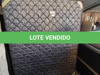 LOTE 076 - 01 COLCHÃO BOX CASAL. (NO ESTADO EM QUE SE ENCONTRA. SUJEITO A AVARIAS OCULTAS/VISÍVEIS.) AU1901F