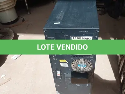 LOTE 299 - 01 NOBREAK HDS NEW MONO DE 10KVA. (NO ESTADO) ATENÇÃO! FAZER A VISITAÇÃO ANTES DE ARREMATAR, NÃO SABEMOS SE FUNCIONA. LEILÃO NÃO TEM GARANTIA E NEM DEVOLUÇÃO, SUJEITO A POSSÍVEIS AVARIAS VISÍVEIS/OCULTAS E/OU AUSÊNCIA DE COMPONENTES.