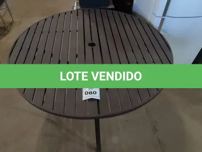 LOTE 080 - 01 MESA DE JARDIM. (NO ESTADO EM QUE SE ENCONTRA. SUJEITO A AVARIAS OCULTAS/VISÍVEIS.)  BH1525E