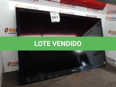 LOTE 067 - 01 TELEVISÃO SONY 46”. (NO ESTADO EM QUE SE ENCONTRA. SUJEITO A AVARIAS OCULTAS/VISÍVEIS.) AV9463C