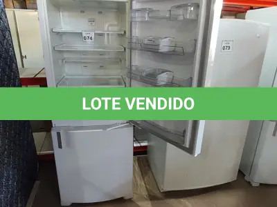 LOTE 074 - 01 GELADEIRA BRASTEMP INVERSE 220V. (NO ESTADO EM QUE SE ENCONTRA. SUJEITO A AVARIAS OCULTAS/VISÍVEIS.) BF8521X