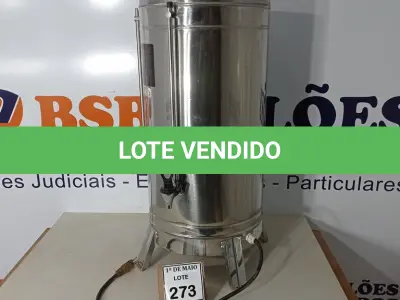 LOTE 273 - 01 CAFETEIRA ELÉTRICA EM INOX. (NO ESTADO) ATENÇÃO! FAZER A VISITAÇÃO ANTES DE ARREMATAR, NÃO SABEMOS SE FUNCIONA. LEILÃO NÃO TEM GARANTIA E NEM DEVOLUÇÃO, SUJEITO A POSSÍVEIS AVARIAS VISÍVEIS/OCULTAS E/OU AUSÊNCIA DE COMPONENTES.