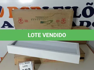 LOTE 262 - 04 LUMINÁRIAS DE EMBUTIR MARCA LUMILUZ. (NO ESTADO) ATENÇÃO! FAZER A VISITAÇÃO ANTES DE ARREMATAR, NÃO SABEMOS SE FUNCIONA. LEILÃO NÃO TEM GARANTIA E NEM DEVOLUÇÃO, SUJEITO A POSSÍVEIS AVARIAS VISÍVEIS/OCULTAS E/OU AUSÊNCIA DE COMPONENTES.